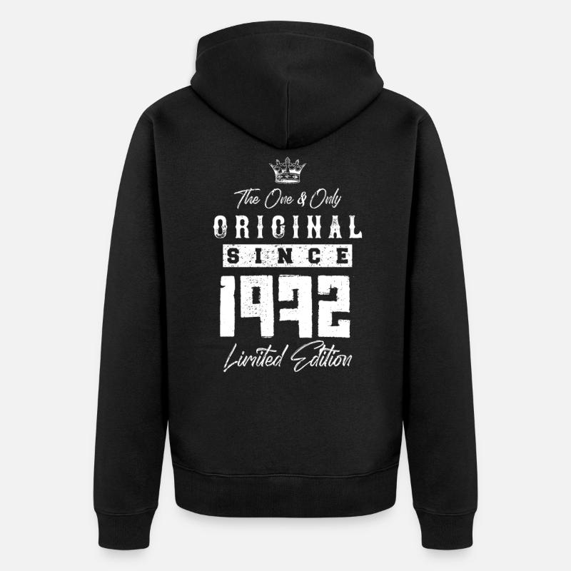 Édition limitée 1972 - Veste à capuche bio Premium Unisexe - noir