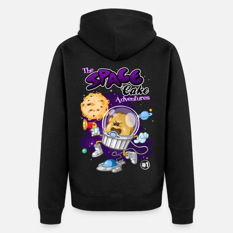 Space cake - Veste à capuche bio Premium Unisexe - noir