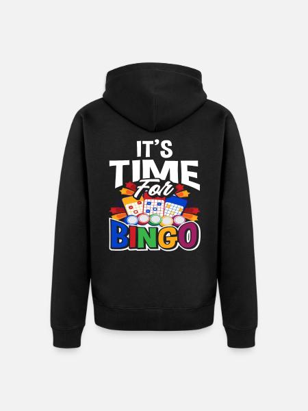 Bingo - Unisex Premium Bio Zip Hoodie - Schwarz