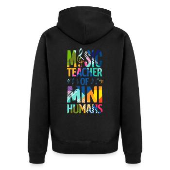 École de professeur de musique - Veste à capuche bio Premium Unisexe - noir - Dos - Nico (187cm)