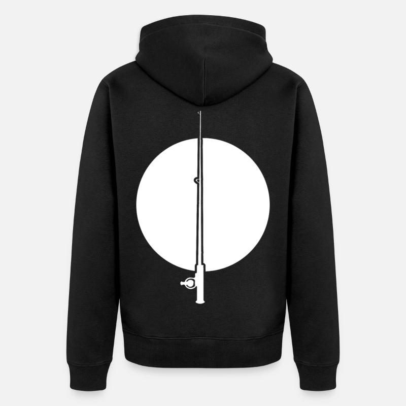 Dessin d’ange - Veste à capuche bio Premium Unisexe - noir