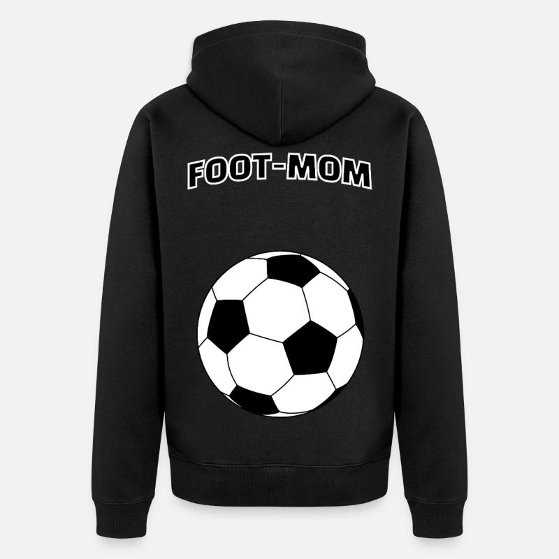 Maman de pied - Veste à capuche bio Premium Unisexe - noir