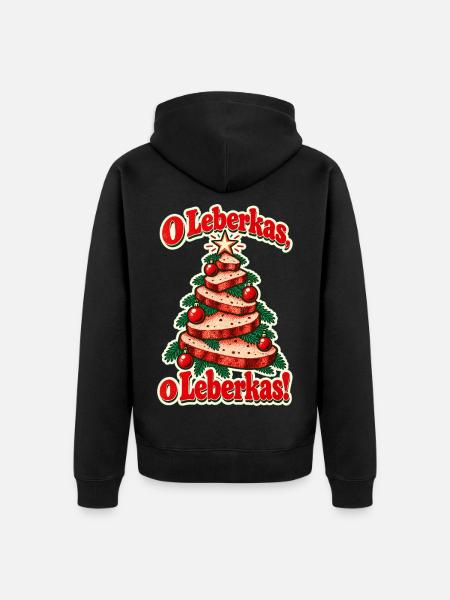 O Leberkas - Unisex Premium Bio Zip Hoodie - Schwarz