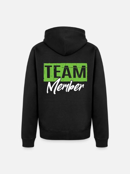 Membres de l’équipe - Veste à capuche bio Premium Unisexe - noir