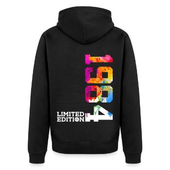 42E ANNIVERSAIRE ÉDITION LIMITÉE 1984 - Veste à capuche bio Premium Unisexe - noir - Dos - Nico (187cm)