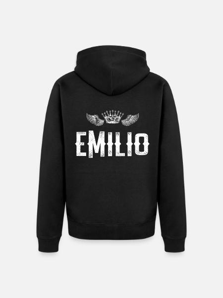 Emilio - Veste à capuche bio Premium Unisexe - noir