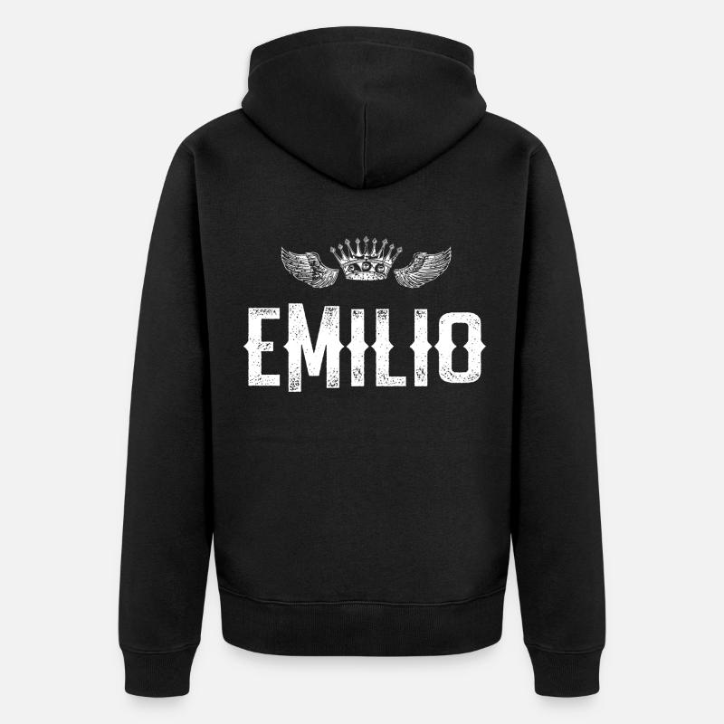 Emilio - Veste à capuche bio Premium Unisexe - noir