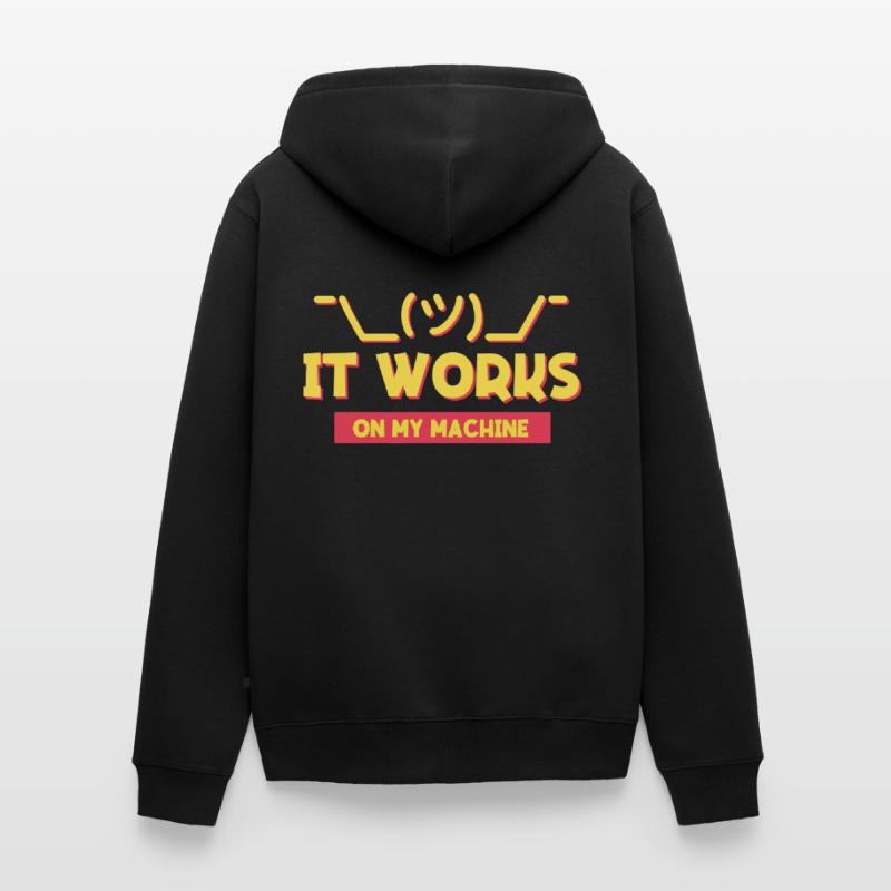 IT support and programmer joke for coders Unisex Premium Organic Zip Hoodie