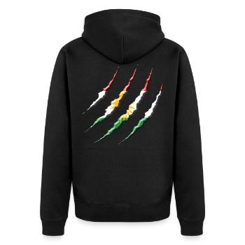 Kurdistan - Veste à capuche bio Premium Unisexe - noir - Dos - Nico (187cm)