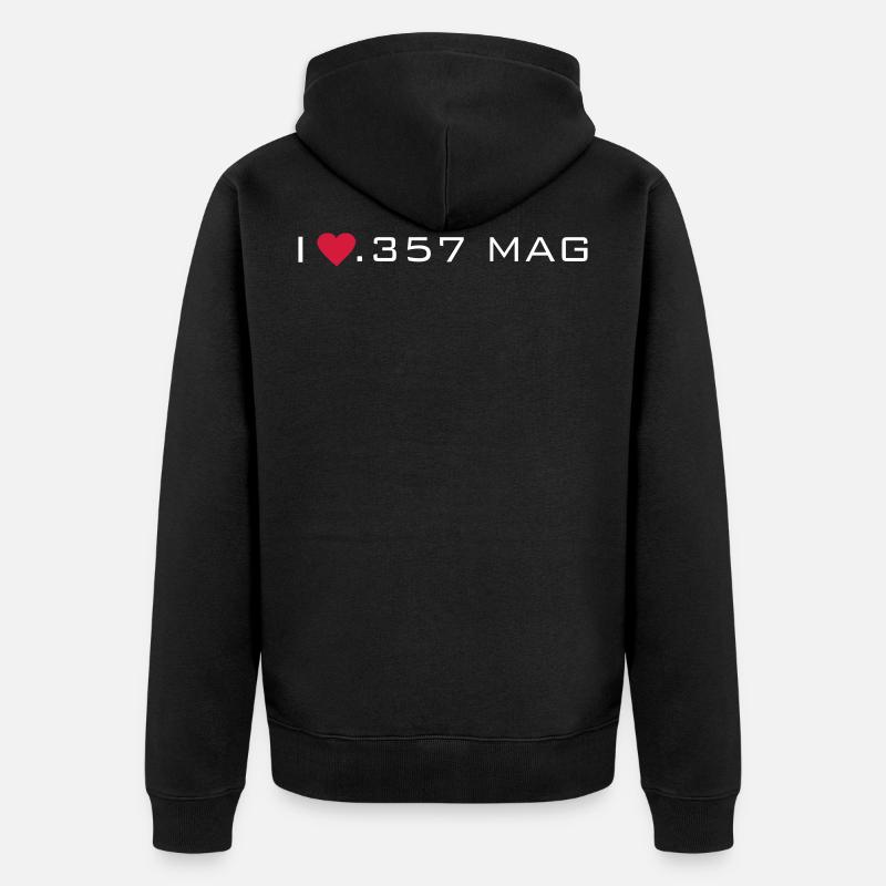 357 - Unisex Premium Bio Zip Hoodie - Schwarz