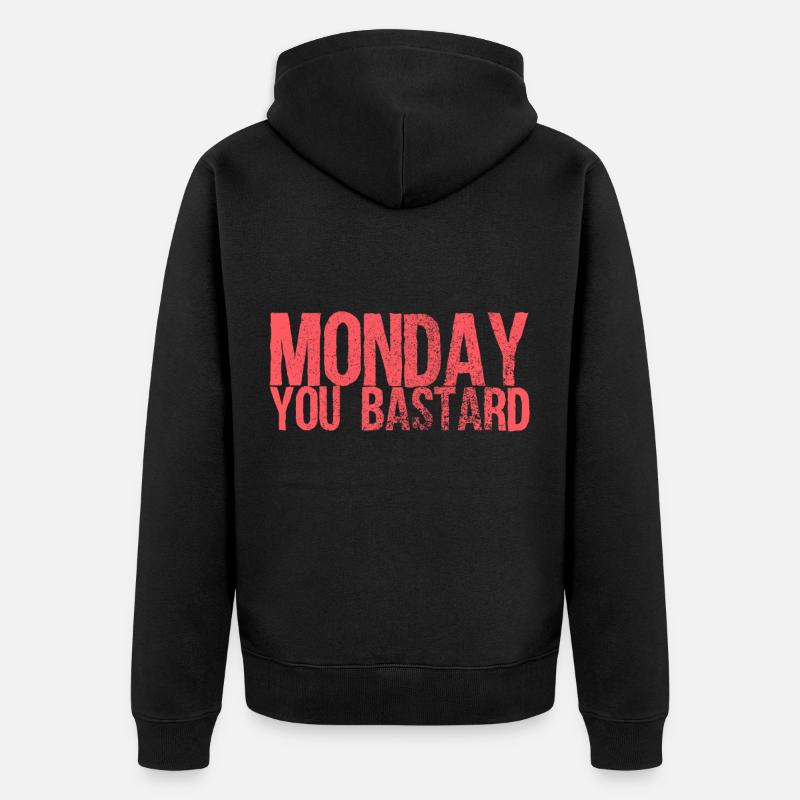 lundi - Veste à capuche bio Premium Unisexe - noir