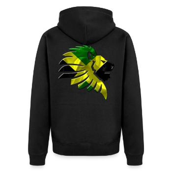 Jamaïque - Veste à capuche bio Premium Unisexe - noir - Dos - Nico (187cm)