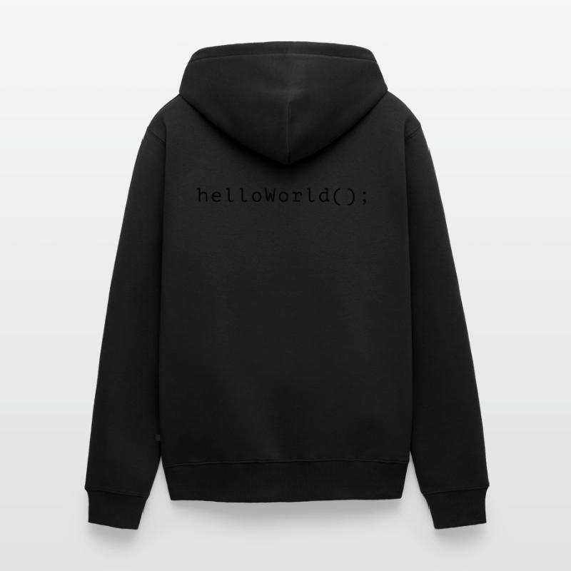 Code de programme HelloWorld Codage Informatik Veste à capuche bio Premium Unisexe