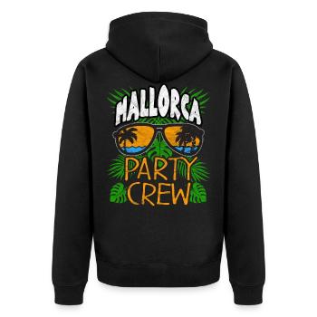 Mallorca Shirt - Veste à capuche bio Premium Unisexe - noir - Dos - Nico (187cm)