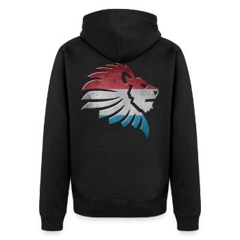 Luxembourg - Veste à capuche bio Premium Unisexe - noir - Dos - Nico (187cm)