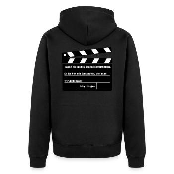 Ne dites rien sur la masturbation | Film Citation - Veste à capuche bio Premium Unisexe - noir - Dos - Nico (187cm)