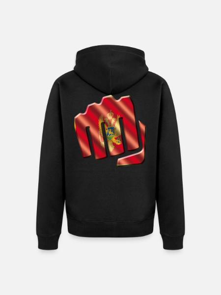 Montenegro - Unisex Premium Bio Zip Hoodie - Schwarz