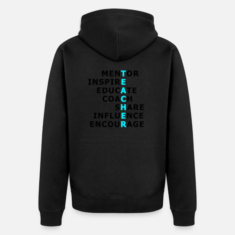 Enseignant - mentor, inspirer, éduquer - Veste à capuche bio Premium Unisexe - undefined