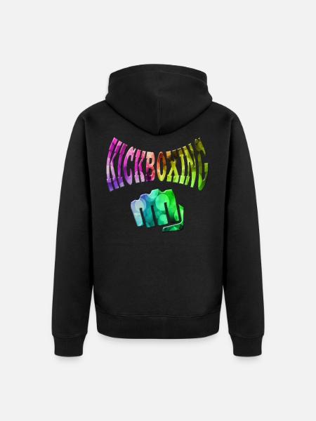 Kickboxing - Unisex Premium Organic Zip Hoodie - black