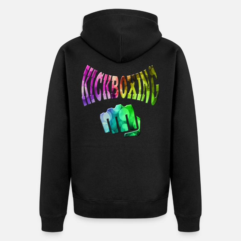 Kickboxing - Veste à capuche bio Premium Unisexe - noir