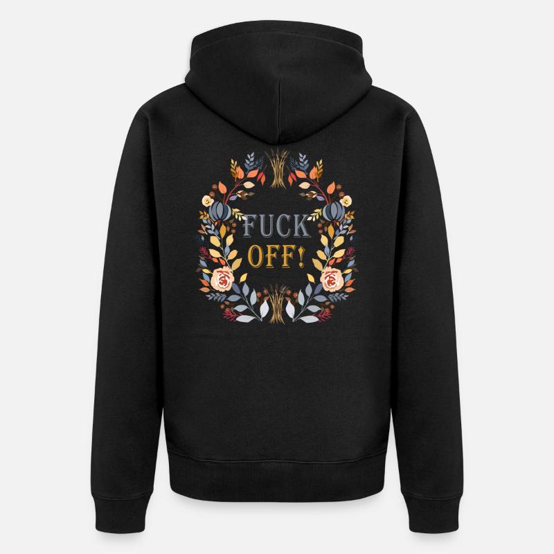 BAISER - Veste à capuche bio Premium Unisexe - noir