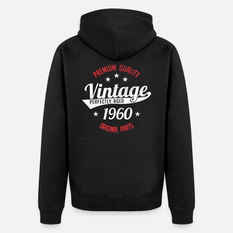 Millésime 1960 - Veste à capuche bio Premium Unisexe - noir