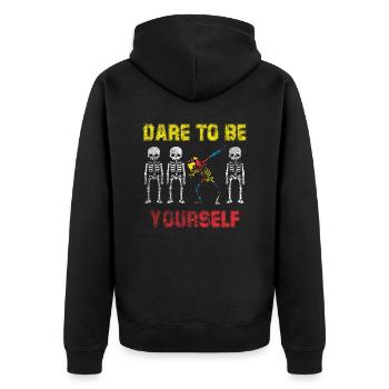 Autism Dab Autist ADHD Autism Asperger Gift - Veste à capuche bio Premium Unisexe - noir - Dos - Nico (187cm)