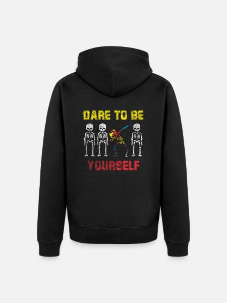 Autismus Dab Autist ADHS Autism Asperger Geschenk - Premium økologisk unisex-hættejakke - sort