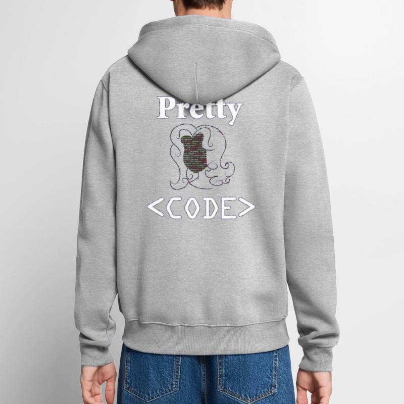 Programmierer, Pretty Code, Geschenk Unisex Premium Bio Zip Hoodie