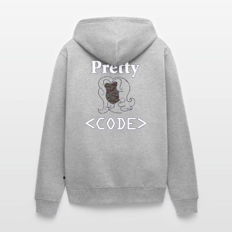 Programmer, Pretty Code, Gift Unisex Premium Organic Zip Hoodie