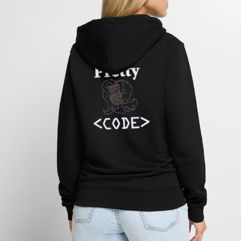 Programmeur, joli code, cadeau Veste à capuche bio Premium Unisexe