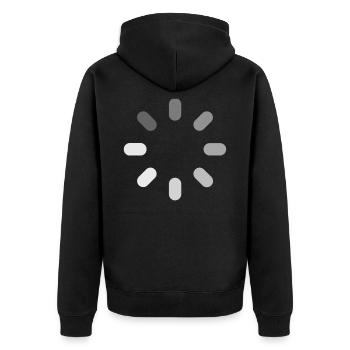 Loading - Veste à capuche bio Premium Unisexe - noir - Dos - Nico (187cm)