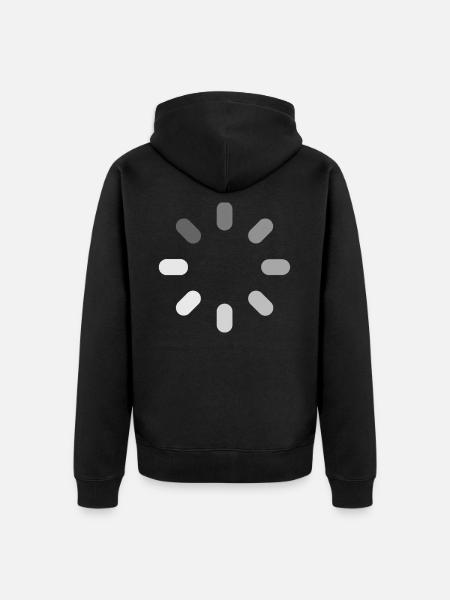 Loading - Unisex Premium Organic Zip Hoodie - black