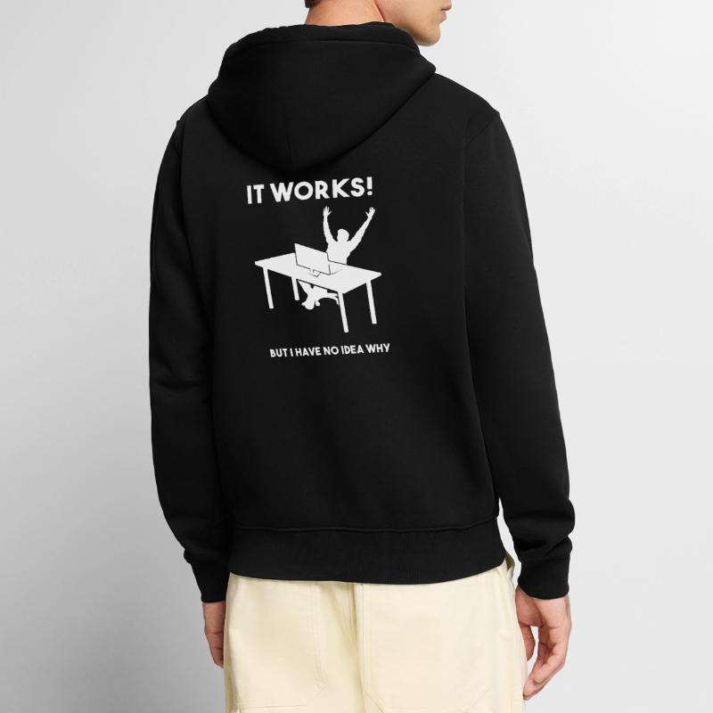 works no idea why programmer computer Unisex Premium Organic Zip Hoodie