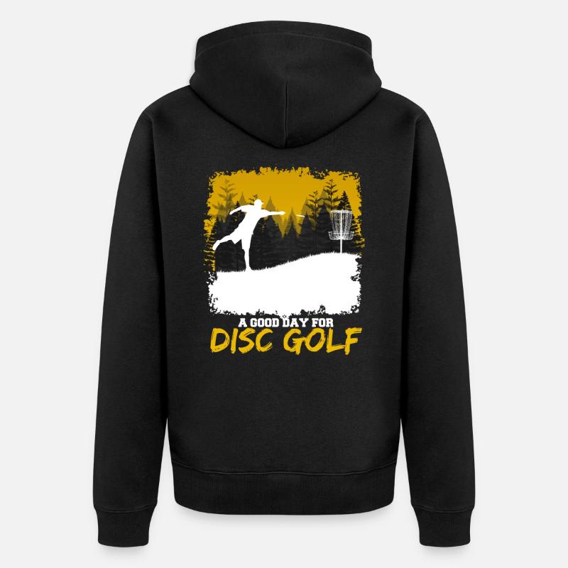 Disc Golf - Veste à capuche bio Premium Unisexe - noir