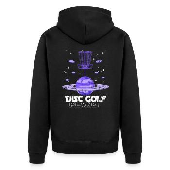 Cadeau étoile disque golf - Veste à capuche bio Premium Unisexe - noir - Dos - Nico (187cm)