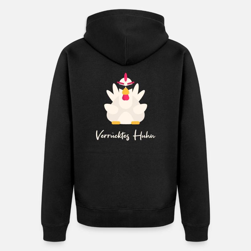 Poulet Poulet Fermier - Veste à capuche bio Premium Unisexe - noir
