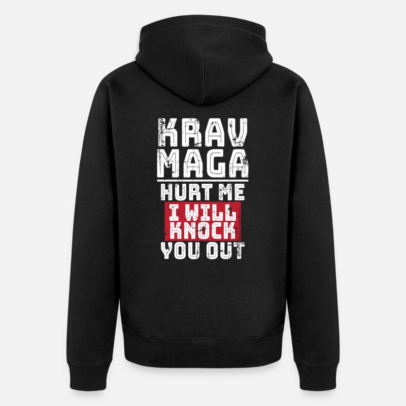 Krav Maga Kapap Legion - Veste à capuche bio Premium Unisexe - noir