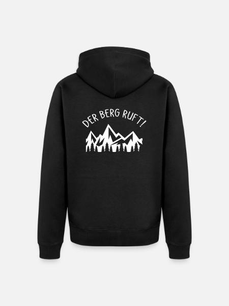 Wandern - Unisex Premium Bio Zip Hoodie - Schwarz