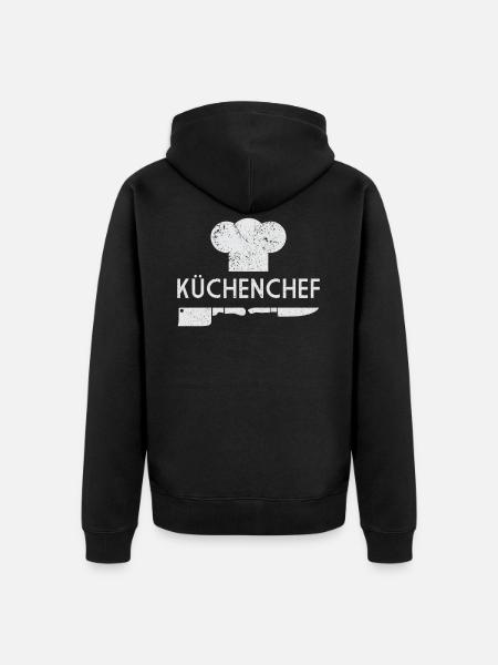Koch - Unisex Premium Bio Zip Hoodie - Schwarz