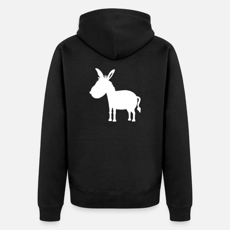 baudet - Veste à capuche bio Premium Unisexe - noir