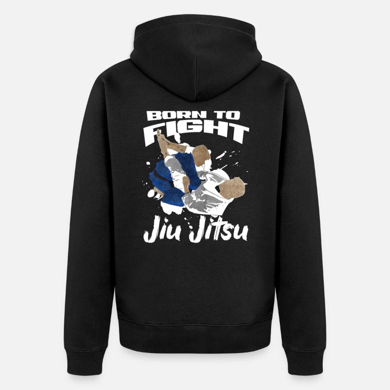 Jiu Jitsu - Veste à capuche bio Premium Unisexe - noir