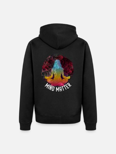 Yoga - Unisex Premium Bio Zip Hoodie - Schwarz