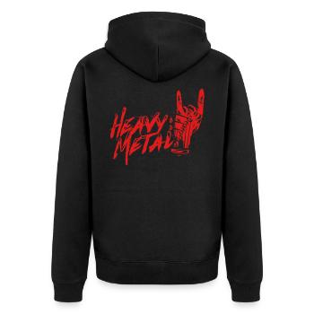 Heavy Metal - Veste à capuche bio Premium Unisexe - noir - Dos - Nico (187cm)