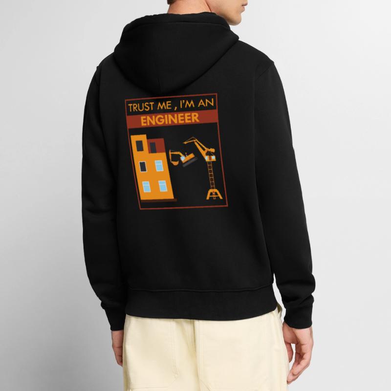 Engineer Mechanical Engineering Student Studies Uni Unisex Premium Organic Zip Hoodie