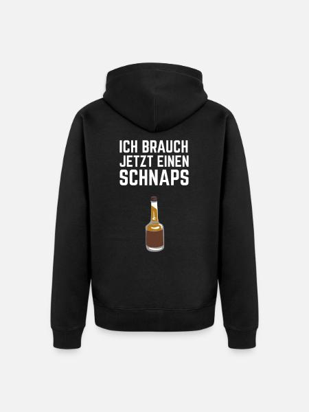 Liquor Alcohol Whiskey - Unisex Premium Organic Zip Hoodie - black