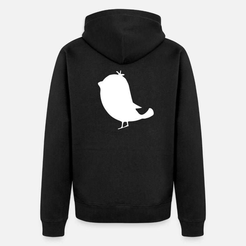 Observation d'oiseaux - Veste à capuche bio Premium Unisexe - noir