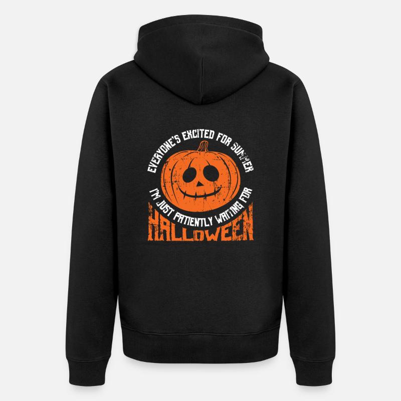 Halloween - Veste à capuche bio Premium Unisexe - noir