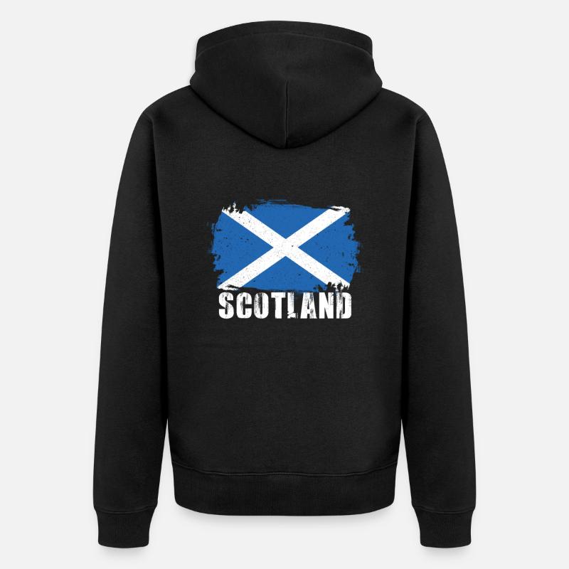 Écosse - Veste à capuche bio Premium Unisexe - noir