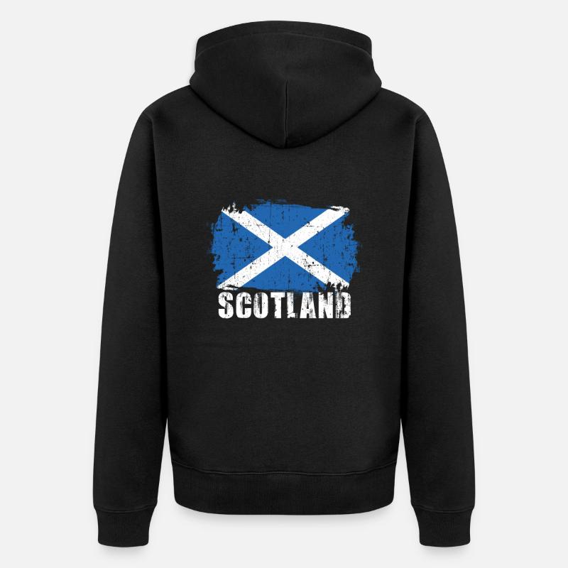 Écosse - Veste à capuche bio Premium Unisexe - noir